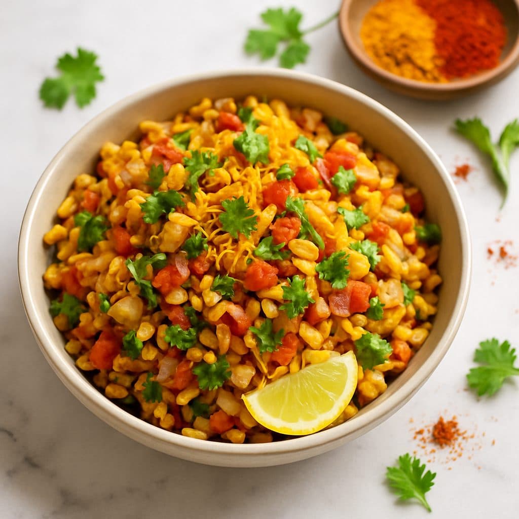 Bhel Puri in Abu Dhabi at Vindhya Bhavan, Abu Dhabi