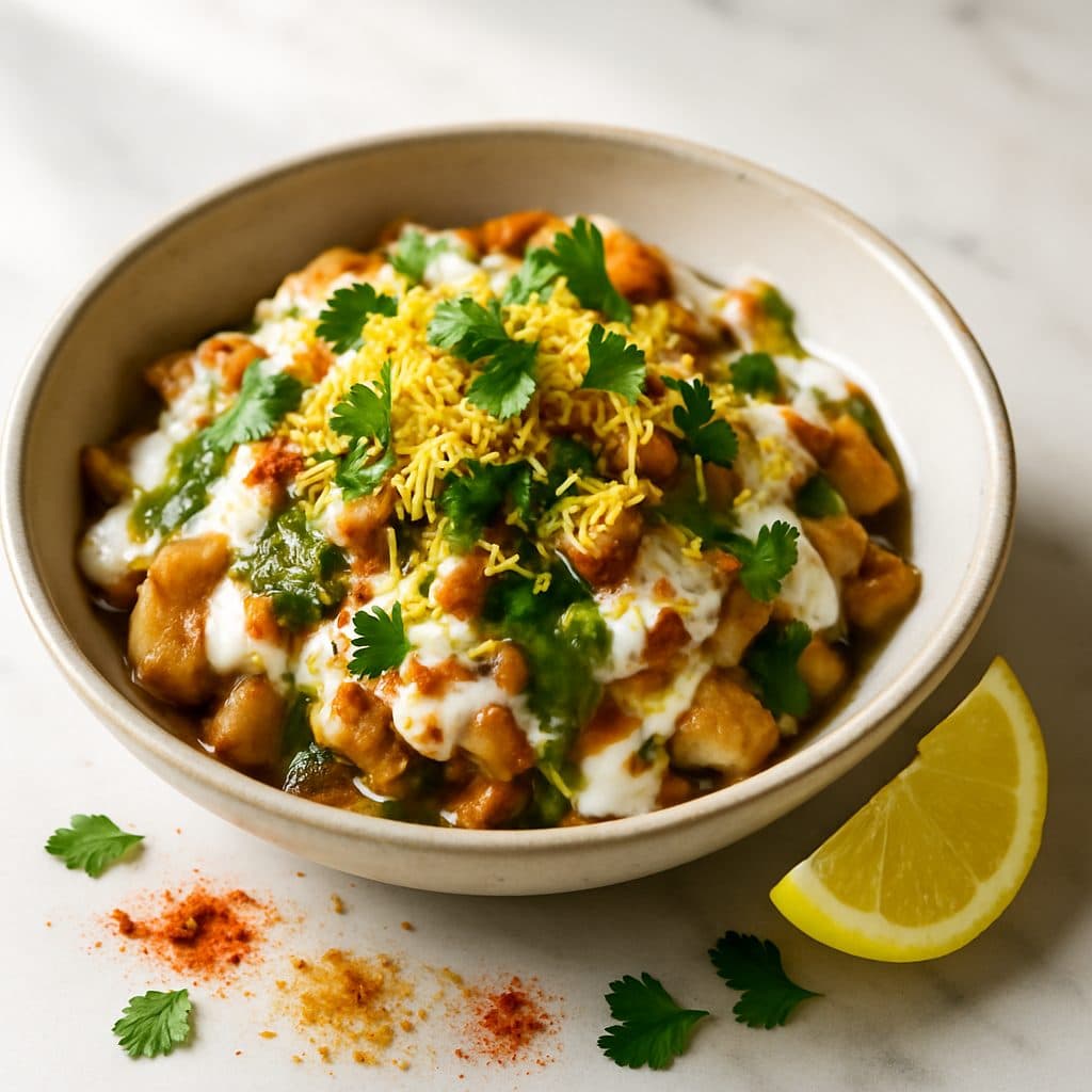 Chaat in Abu Dhabi at Vindhya Bhavan, Abu Dhabi