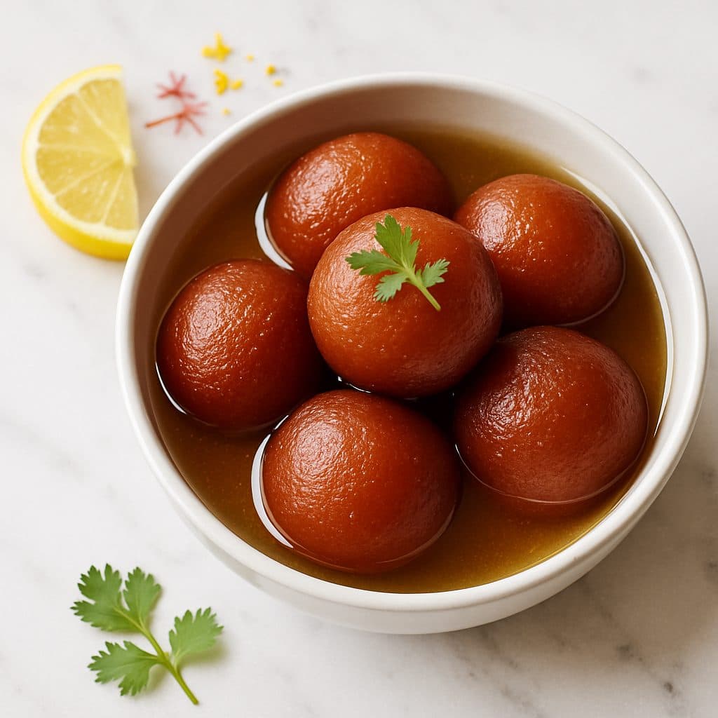 Gulab Jamun in Abu Dhabi at Vindhya Bhavan, Abu Dhabi
