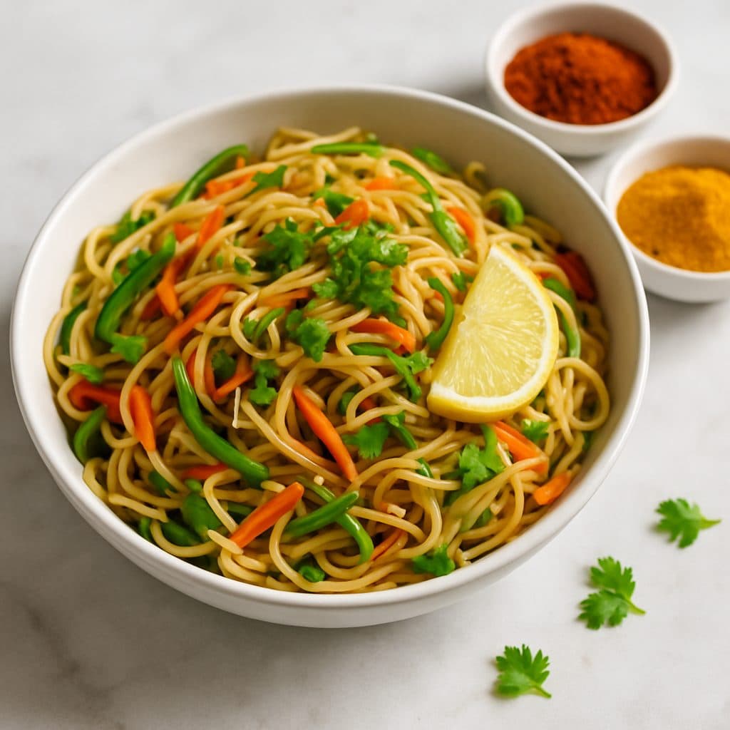 Hakka Noodles Vegetarian Abu Dhabi at Vindhya Bhavan, Abu Dhabi