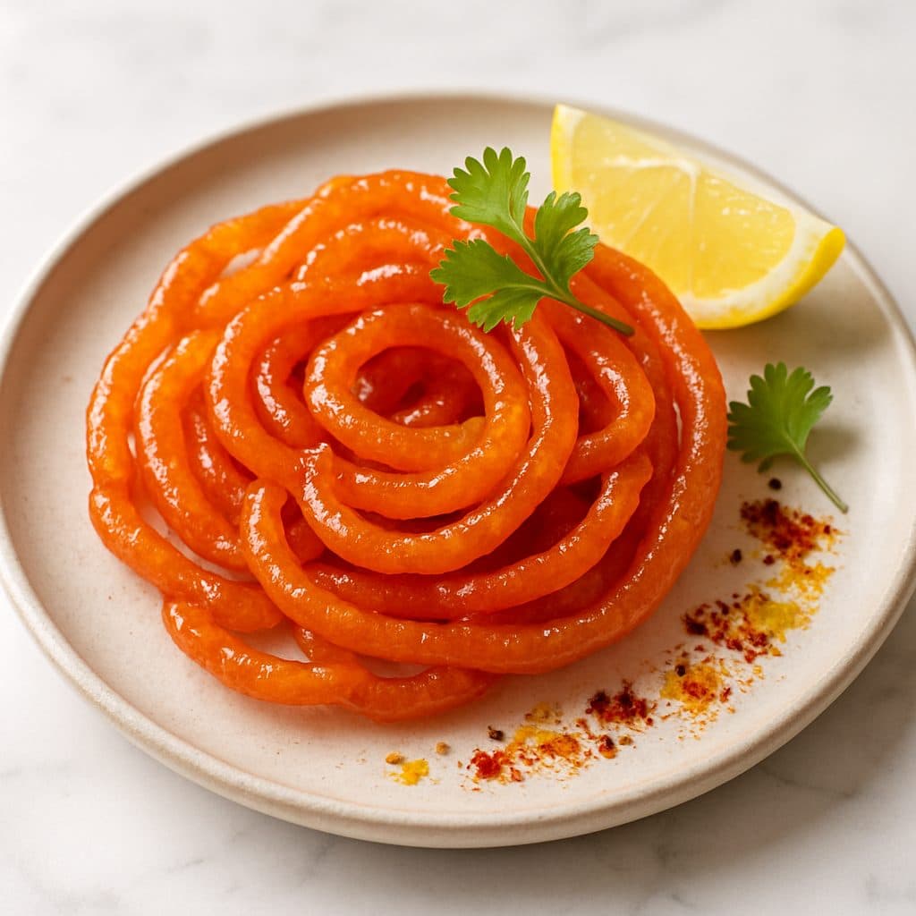 Jalebi in Abu Dhabi at Vindhya Bhavan, Abu Dhabi