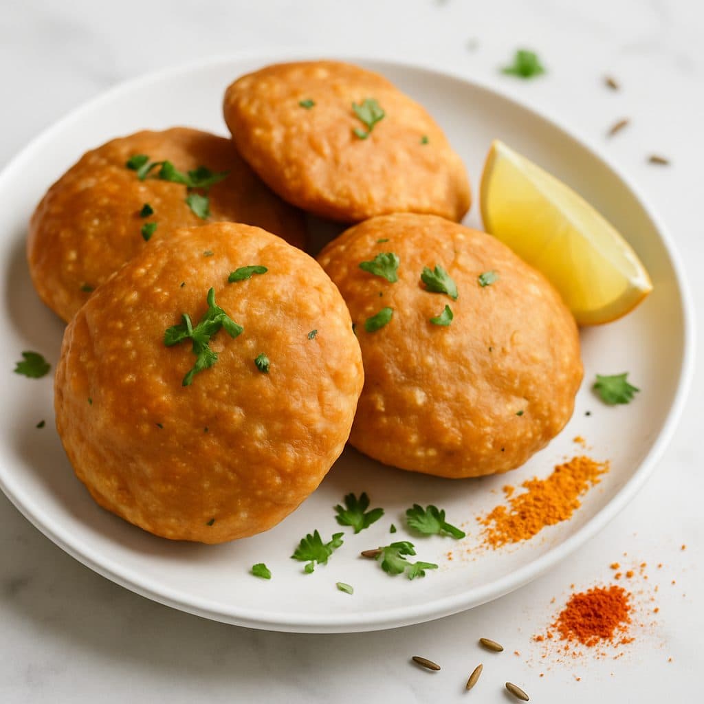 Kachori in Abu Dhabi at Vindhya Bhavan, Abu Dhabi