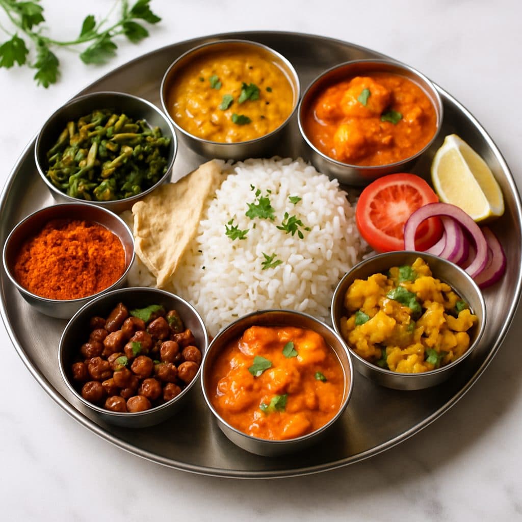 What Is a Thali Meal at Vindhya Bhavan, Abu Dhabi