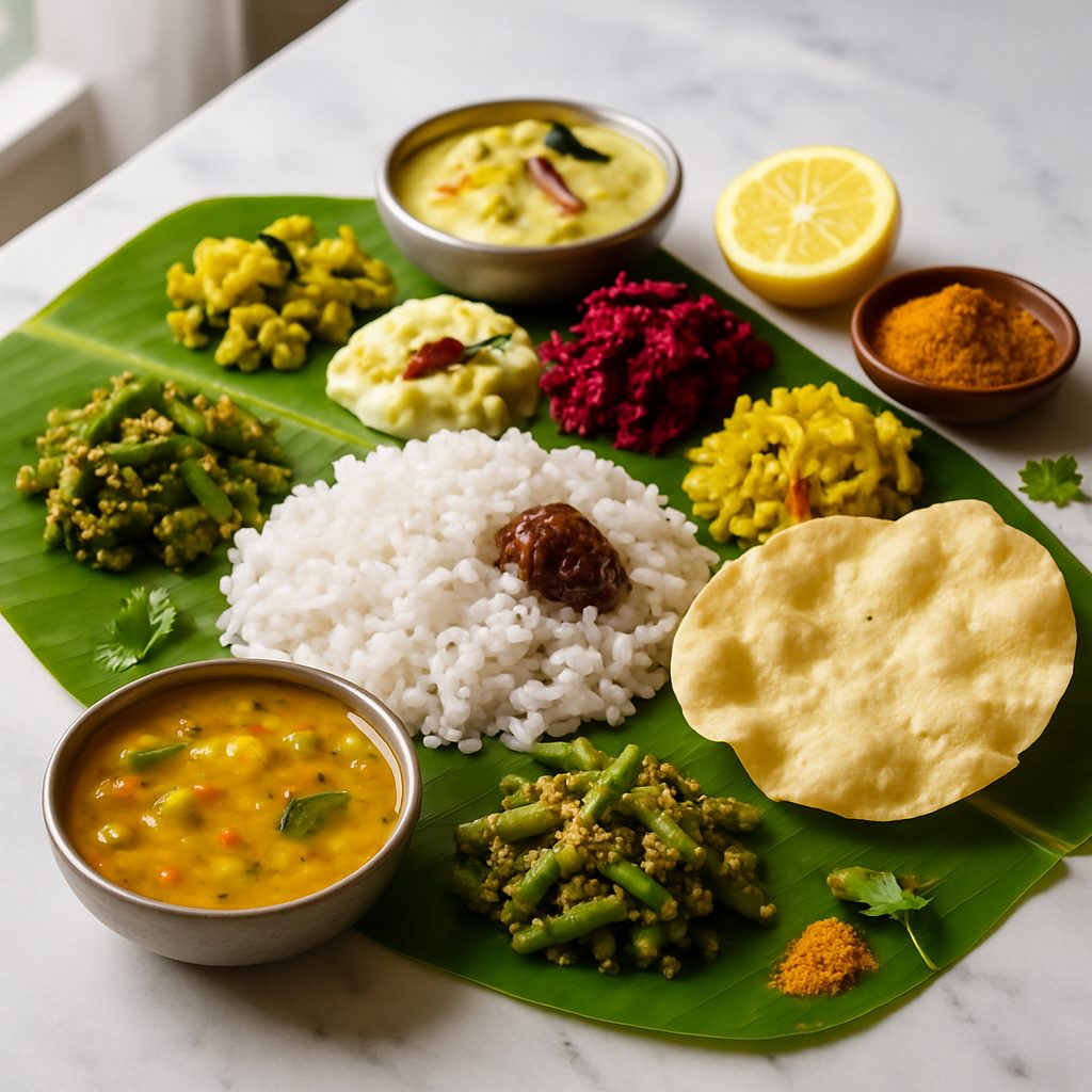Kerala Sadya in Abu Dhabi at Vindhya Bhavan