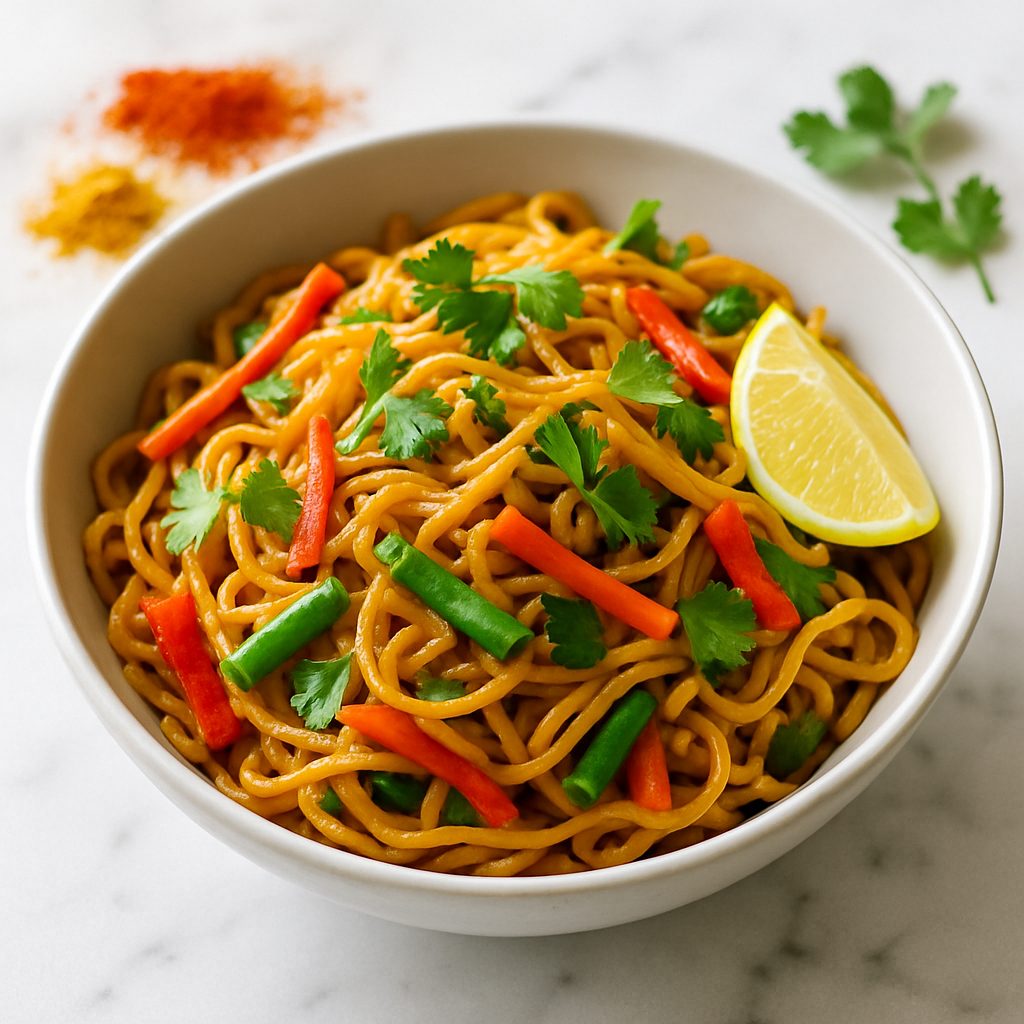 Delicious Vegetarian Noodles in Abu Dhabi